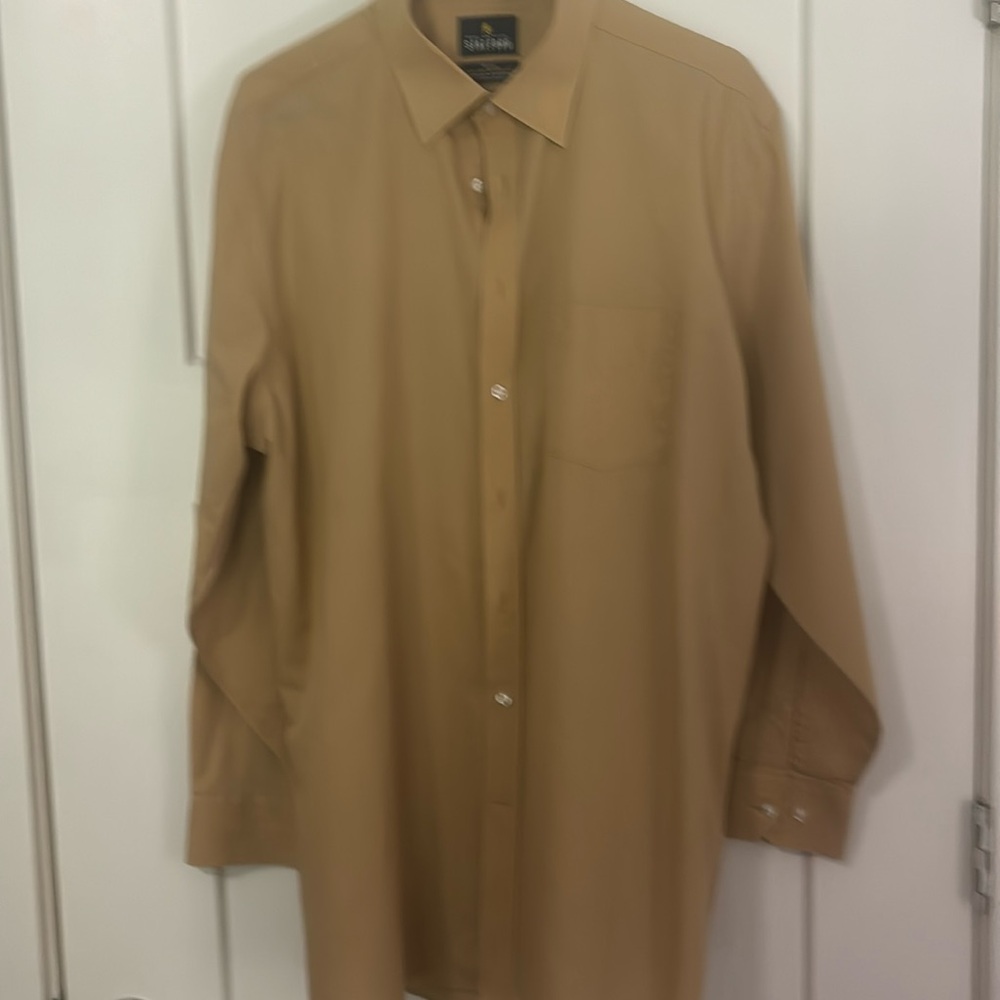 Stafford dress shirt long sleeve XL golden